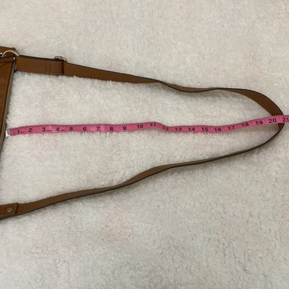 Relic By Fossil Roxanne Shoulder Bag Purse Cognac Leather Adjustable Messenger - Picture 12 of 16